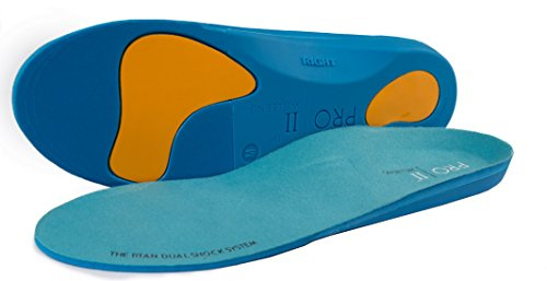 PRO 11 WELLBEING Dual Shock Orthotic Sports Insole Balance Correction and Rigid Support Base for Over Pronation and Plantar Fasciitis (9/10.5 UK L)