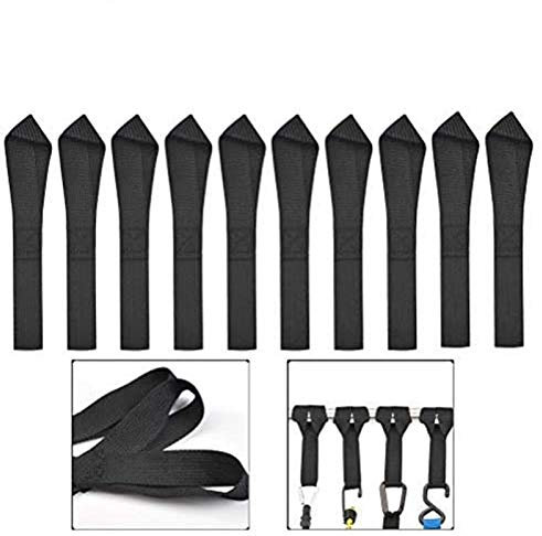 10PCS 7.9In Tie Down Straps Strong Tie Down Securing Loop Straps for Fastening in Motorcycle, Bike, ATV, UTV, Car(The max load-bearing is 500KG/1100Ib)