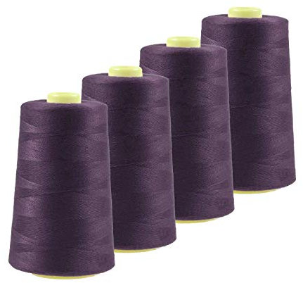 4 x 4572m Qualitäts Overlock-Garn Oeko-Tex Overlock Nähgarn Farben 621-660