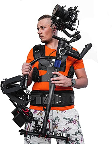 DF DIGITALFOTO Thanos Pro II Support Vest Rotating Steadycam Axis System Trinity Glide Gear for Crane 3S RS 2/RSC 2/RS 3/RS3 Pro/RS 4/RS4 Pro Gimbal Etc,Loading 5-12KG