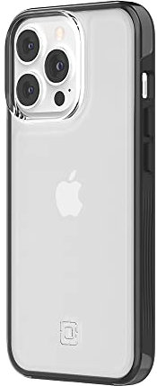 Incipio Organicore Clear Case Compatible with Apple iPhone 13 Pro [100% Compostable & Vegetable Materials] I 4.2 m Drop-Proof I Qi & MagSafe Compatible I Slim Case Black/Transparent