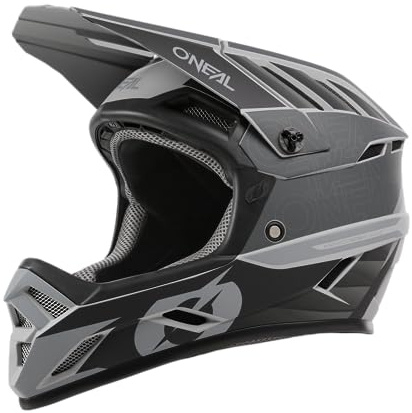 O'NEAL | Mountainbike-Helm | MTB Downhill | Robustes ABS, Ventilationsöffnungen zur Kühlung, ABS Außenschale | Backflip Helmet Eclipse V.24 | Erwachsene | Schwarz Grau | Größe L