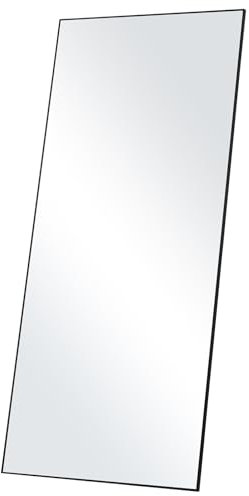 VEVOR Ganzkörperspiegel, 180 x 78 cm, Standspiegel zum Aufhängen oder Anlehnen mit Rahmen aus gehärtetem Glas und Aluminiumlegierung, Ganzkörper-Ankleidespiegel für Wohnzimmer und Schlafzimmer