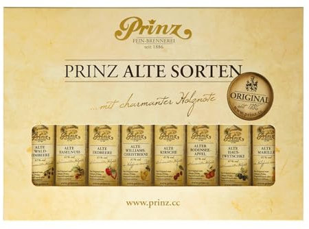 Feinbrennerei Prinz Geschenkset Die kleinen Feinen 8 x 0,04 Liter Alte Sorten