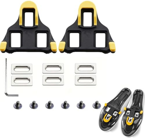 GXGM 1 Ensemble Cales de pédale de vélo, Plaques de Pédale Velo de Route Antidérapantes, Cales de Cyclisme compatibles avec SPD SL SM-SH10 SM-SH11 SM-SH12 pour Course de vélo, vélos de Route