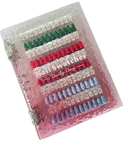 Livre à Ongles Magnétique | Nuancier De Couleurs Magnétique Pour Design D'Ongles De Salon,Accessoires De Manucure Avec Pointes Magnétiques Pour Usage Quotidien À Domicile Facile Salon Femmes Débutante