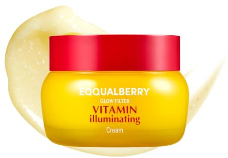 EQQUALBERRY Vitamin Illuminating Cream – Vitamin C & 5% Niacinamide + 3% TXA | Dark spots Cream | Ceramide Barrier Strength | Glowy, Lightweight Hydration (1.69 fl.oz / 50ml)