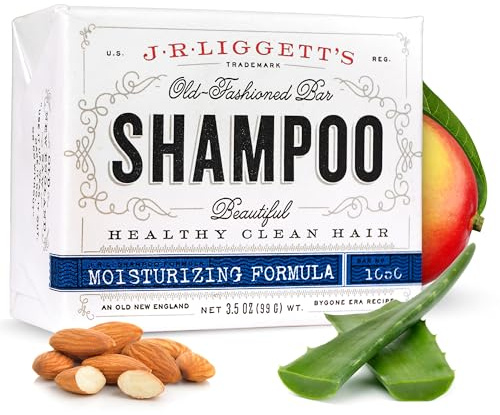 J.R.LIGGETT'S All-Natural Shampoo Bar, Supports Strong & Healthy Hair (Moisturizing, 1-Pack)