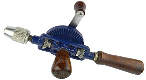 Mano Trapano 1/4inch/8mm Mandrino Attrezzi Doppio Pinione Legno Lato Manuale Turn Te138