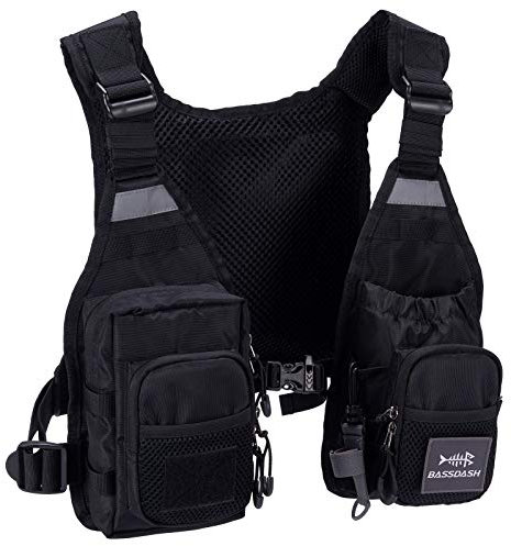 Bassdash FV08 Fliegenfischerweste Anglerweste Ultra Lightweight für Männer und Frauen Tragbare Brustpackung