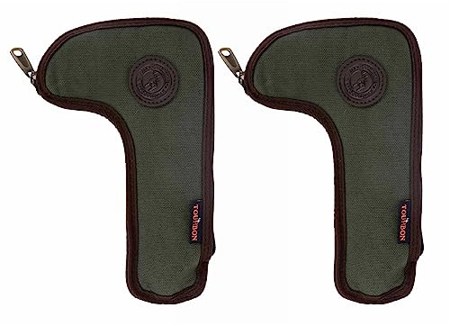 TOURBON Heavy Duty Canvas Rifle Bolt Pouch Padded Sheath Holder 2pcs Pack (Randomly Color)