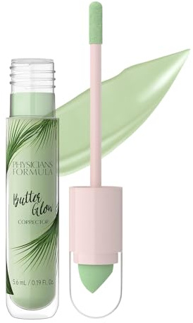 Physicians Formula Butter Glow Corrector, Leichter Concealer mit Doppelseitigem Applikator, mit Leuchtenden und Feuchtigkeitsspendenden Inhaltsstoffen, Green