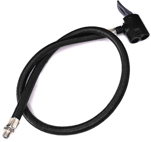 cyclingcolors Cabezal + Manguera Bomba Aire Bicicleta válvula Presta + Schrader Bici MTB Conector conexión Tubo