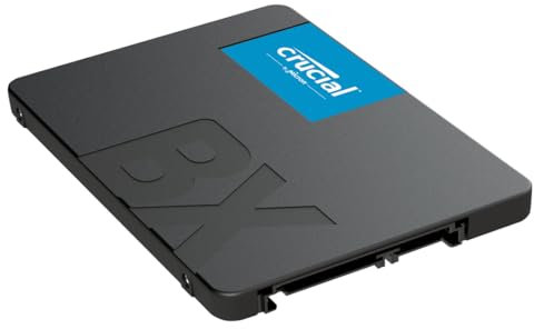 Crucial BX500 SATA SSD 4To, SSD 2.5 Interne, jusqu'à 540MB/s, Compatible avec Ordinateur Portable et de Bureau (PC), 3D NAND, Accélération Dynamique de l'Écriture - CT4000BX500SSD101