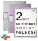 Ziffs Office® Lot de 4 porte-vues A4 à 60 pochettes – Porte-vues A4 pastel avec pochettes en plastique – Porte-vues – Dossiers de présentation – 250 étiquettes adhésives incluses (2, violet, vert)