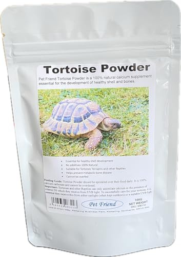 Pet Friend Tortoise Powder 100g - Reptile Calcium Food Supplement Dusting Powder