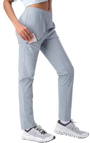 Pioneer Camp Pantaloni da jogging da donna, leggeri, per il tempo libero, traspiranti, ad asciugatura rapida, pantaloni sportivi UPF50+ con 3 tasche, L