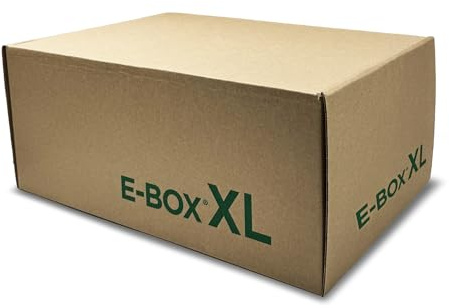 BLASETTI - Automatiska fraktlådor E-BOX XL - 10-pack 48x30x21 cm. Perfekt för frakt och skydd av föremål