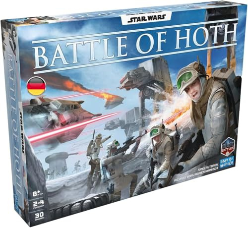 Days of Wonder, Star Wars Battle of Hoth – Strategisches Brettspiel für 2-4 Spieler ab 8 Jahren – mit 74 Miniaturen & 17 Szenarien – Imperium vs. Rebellen – Familien- & Kennerspiel