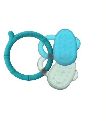 Matchstick Monkey Cooling Teether - Blue & Mint Green