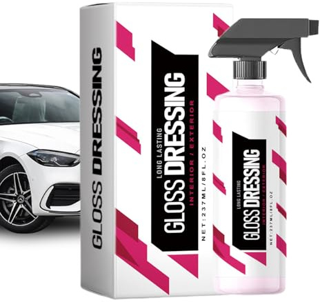 Abrillantador Para Neumáticos De Coche | 120ml Base Agua No Graso para Pulido y Acabado,Spray para Pulir Coches,Para Automóvil Interior Exterior Ruedas Neumáticos Pintura Revestimiento Alfombras Cerám