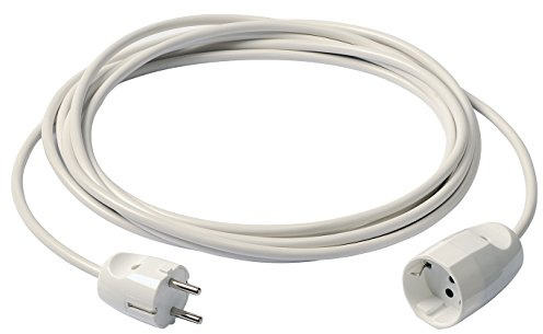 Vimar 0P32397.B Cavo Prolunga lineare 5 metri, 3G1 e P30, spina 2P+T 16 A 250 V~ standard tedesco (Schuko), bianco