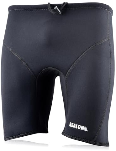 REALON Pantaloncini da muta in neoprene da uomo 3 mm galleggiabilità pantaloni da nuoto per donne adulte costume da bagno pantaloncini jammers mantenere caldo sport acquatici aerobica per nuoto surf