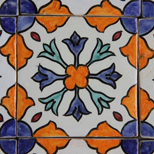 Carreaux ceramique 10 x 10 cm peints à la main á Marrakech HBF8160 Casa Moro