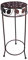 PrimoLiving Metall Blumenhocker/Beistelltisch Shabby Antik-Look braun rund Gr. M (P-05897)