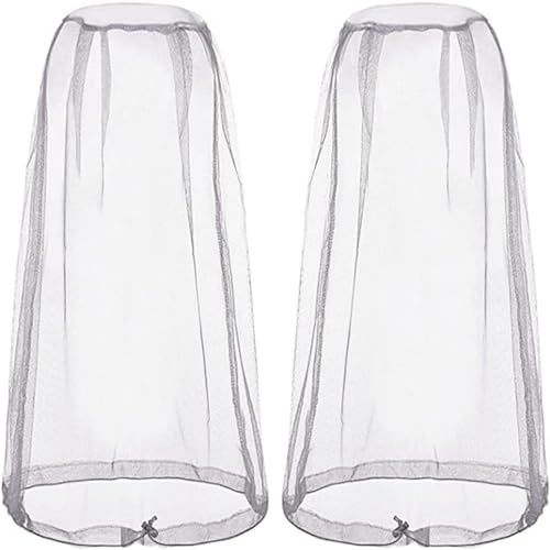 Chapeau Moustiquaire Tête de Moustique Net 2 Pack Chapeau de Filet Chapeau de Pêche Moustique Couvre Masque Maillé pour Outdoor, Camping et Voyage, Apiculteur Les Amateurs de Plein