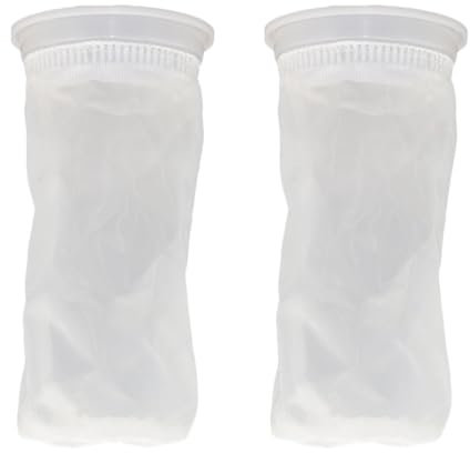 SEIWEI 2 filtros de almacenamiento de agua IBC para tapa de tanque, filtro de malla, barril de agua de lluvia, recogedor de hojas, cubo de agua para jardín