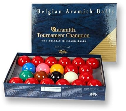 ARAMITH 2 1/16 (52.4mm) TOURNAMENT SNOOKER BALL SET FOR FULL SIZE SNOOKER