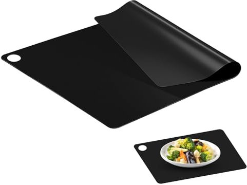 Topfuntersetzer Hitzebeständig, Hitzebeständige Unterlage, Vielseitige Herdabdeckplatte und feuerfeste Matte, Silikonmatte Backen für Küche, Grill und Kamin, 35 * 25cm