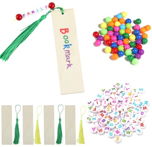 Wenrescry 5 Holz lesezeichen personalisiert,leeres Lesezeichen- DIY Lesezeichen Geschenk zur Einschulung für Jungen und Mädchen - Perfekt als Schultütenfüllung und Schulanfang Geschenk