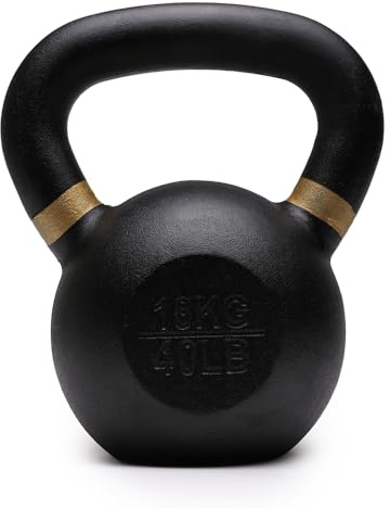 Pesas rusas de hierro fundido para entrenamiento en casa y gimnasio (18 kg)