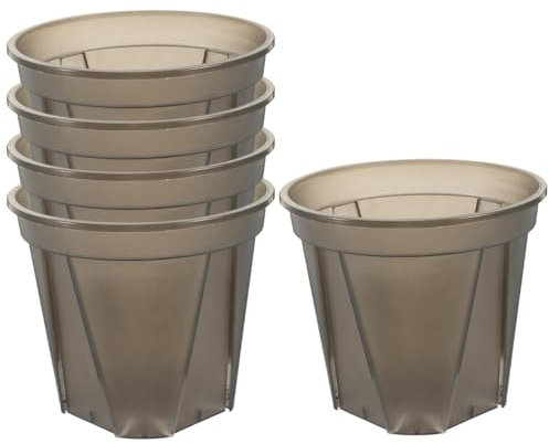 SUPVOX Confezione da 5 Vasi da Fiori in Plastica per Piante da Giardino E da Soggiorno