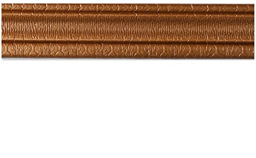 Tira de Borde autoadhesiva para Pared, Borde de Papel Tapiz 3D, Borde de Espuma Flexible Autoadhesivo, 230 x 8 cm, decoración (marrón, tamaño: 230 x 8 cm)