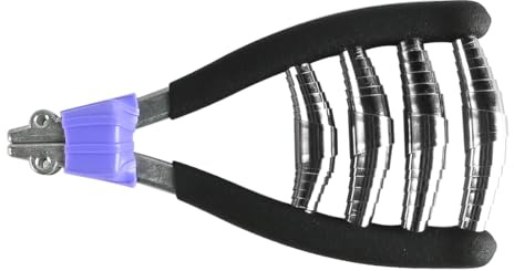 Laroal Pince de démarrage à 4 Ressorts pour Cordage de Raquettes de Tennis et de Badminton, Maintien du Fil de Raquette pour l'enfilage 7,5 x 14 cm (Noir)