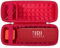 Khanka pour JBL Flip 7 / Flip 6 étui de Transport Rigide étanche pour Enceinte Bluetooth Portable, Seulement l'étui (Rouge)