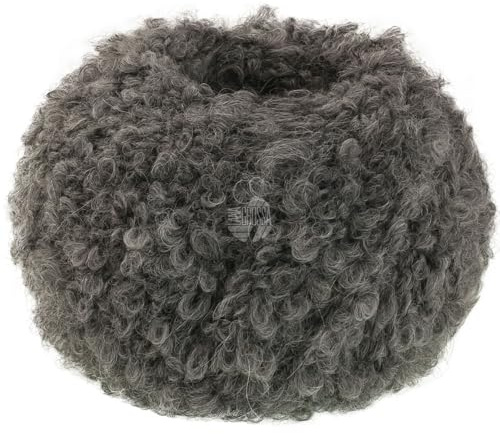 LANA GROSSA Orsetto | Weiches Bouclé-Garn aus Alpaka- und Merinofasern | Handstrickgarn aus 60% Schurwolle (Merino) & 40% Alpaka (superfein) | 50g Wolle zum Stricken & Häkeln | 75m Garn FB 13
