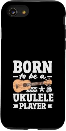 Born to Be A Ukulele Player Instrument à Cordes Vintage Coque pour iPhone SE (2020) / 7/8
