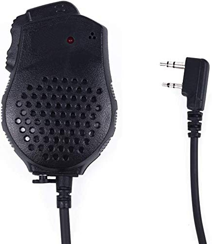 Mengshen Microfono UV-82 Dual PTT Microphone Speaker Mic pour Transmitter-Receiver Walkie Talkie Portable Radio UV-82 UV-82L UV-8D UV-89 UV-82HX UV-82HP GT-5TP UV-82_M
