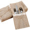 20 Stück Bestecktaschen Jute mit Spitze Besteckbeutel Sackleinen Besteckhalter Vintage Hochzeitsdeko Tischdeko für Hochzeit Geburtstag Party Weihnachten (Jute)