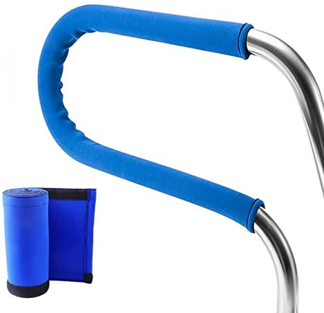 dcIustfHE Pasamanos de Escalera, Pasamanos de Piscina 32X22.5 Pasamanos de Piscina Acero Inoxidable 304 260Lbs Carga Pasamanos de Piscina Pasamanos de 3 Curvas con Base de Montaje Rápido/4Ft Handrail