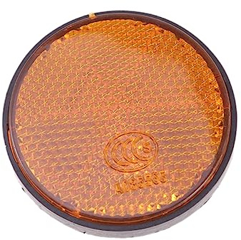 Toddmomy 2pièces Réflecteur Avertissement Rond Lot pour Moto Et Vélo Réflecteur Monté Léger Et Résistant Compatible Plupart des Supports Avertissement Arrière