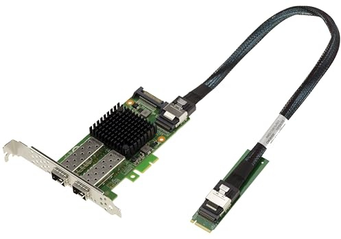 KALEA-INFORMATIQUE M2-port SFP+ 10G 10 Gigabit Ethernet-nätverkskort för M.2-port, M-nyckel eller B+M med Mellanox X3 PCIe Gen 3.0-chipset