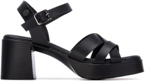 REFRESH - Sandalia Mujer Negro - Calzado Cómodo y Versátil - Moda casual - Modelo 17509601 (Talla 37)