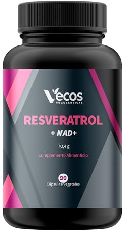 Resveratrol con NAD+, Quercetina y Bioperine – Energía Celular y Antioxidante Avanzado – 90 Cápsulas Veganas