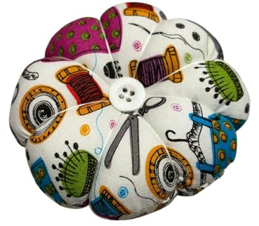 Pin Cushion for Wrist, 1 Piece, Cute Sewing Theme, Perfect for Crafts, Sewing, Dressmaking