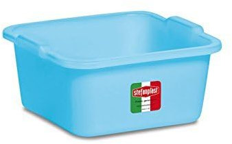 Stefanplast 66300 Polietilene Bacinella quadra, 30 x 30 x 12,5 cm, Azzurro chiaro, 7 Litri,